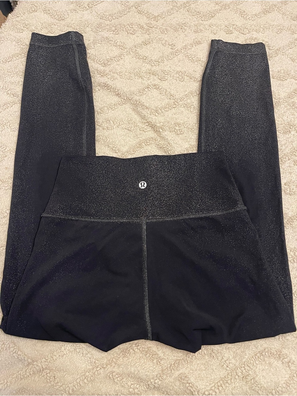 lululemon athletica Black Sparkle High-Rise Leggings